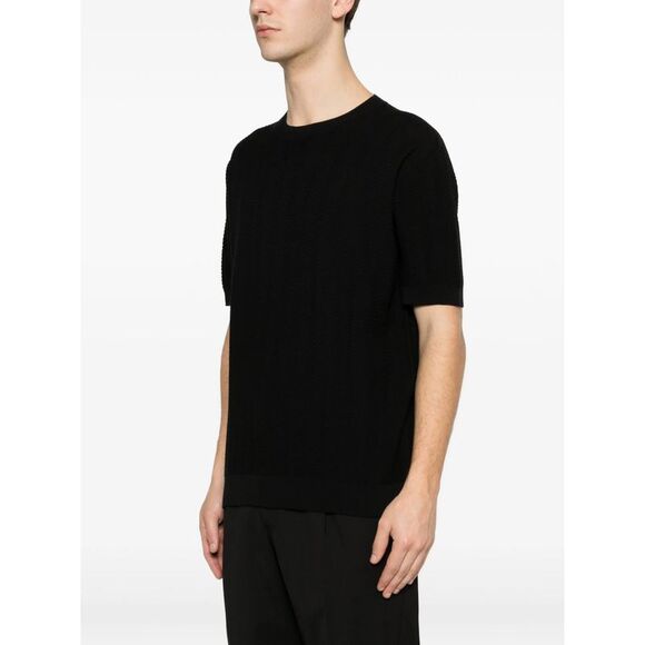 Giorgio Armani Black T-Shirts & Vests - T-Shirts Men